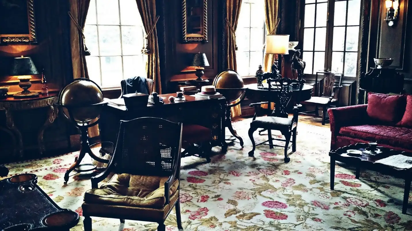 Victorian-Themed Home Office