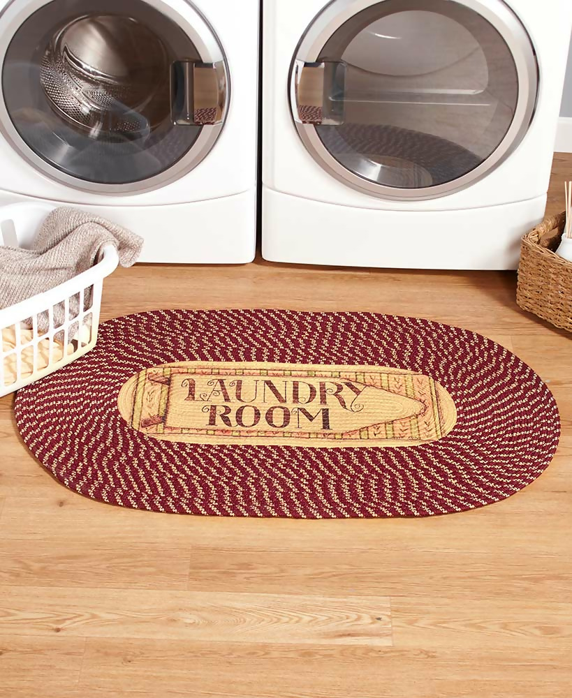 farmhouse laundry room rug