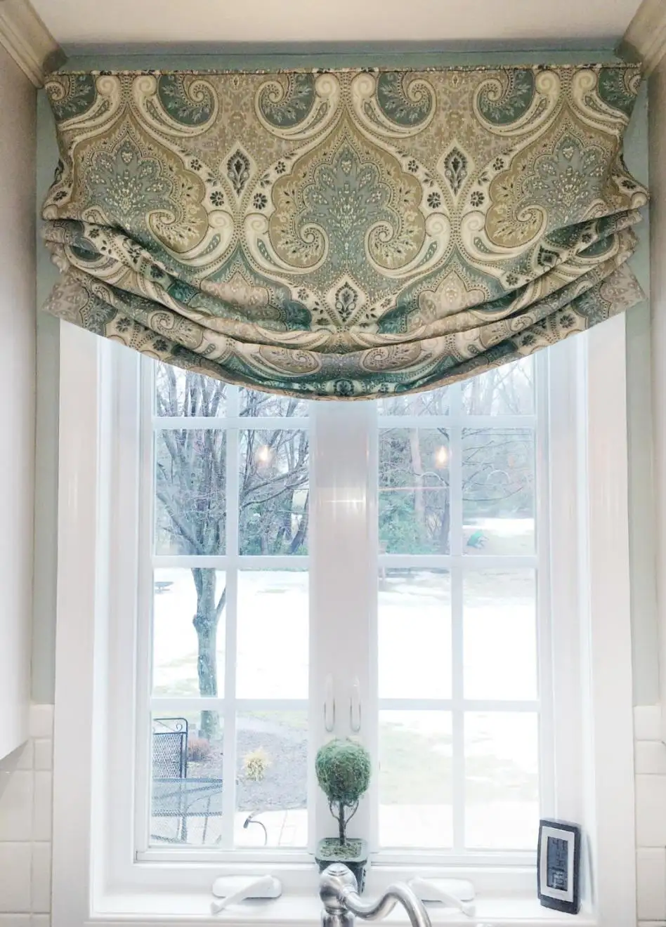 Relaxed Roman shades