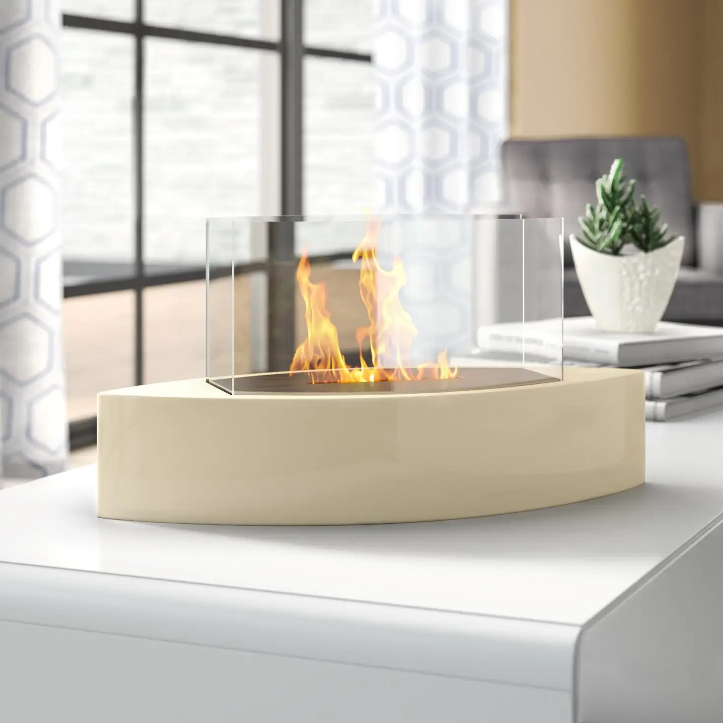 Install A Tabletop Fireplace