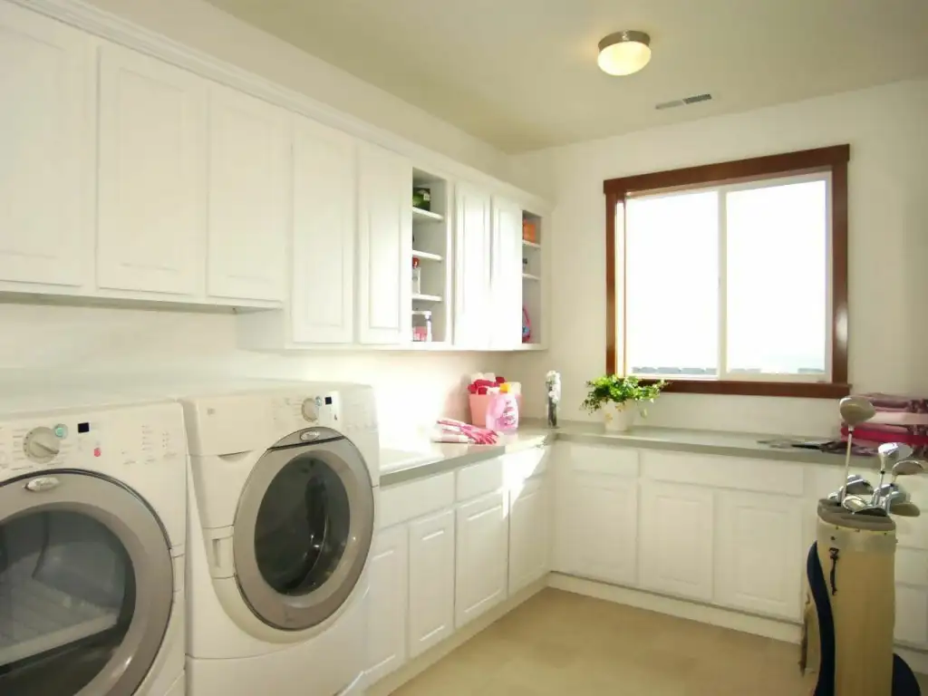 White Laundry Room