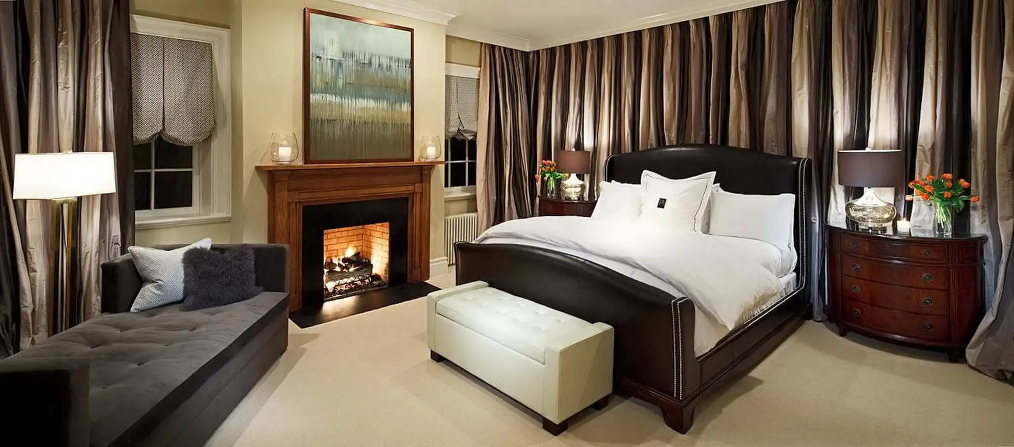 Cozy Up Your Master Bedroom With a Fireplace