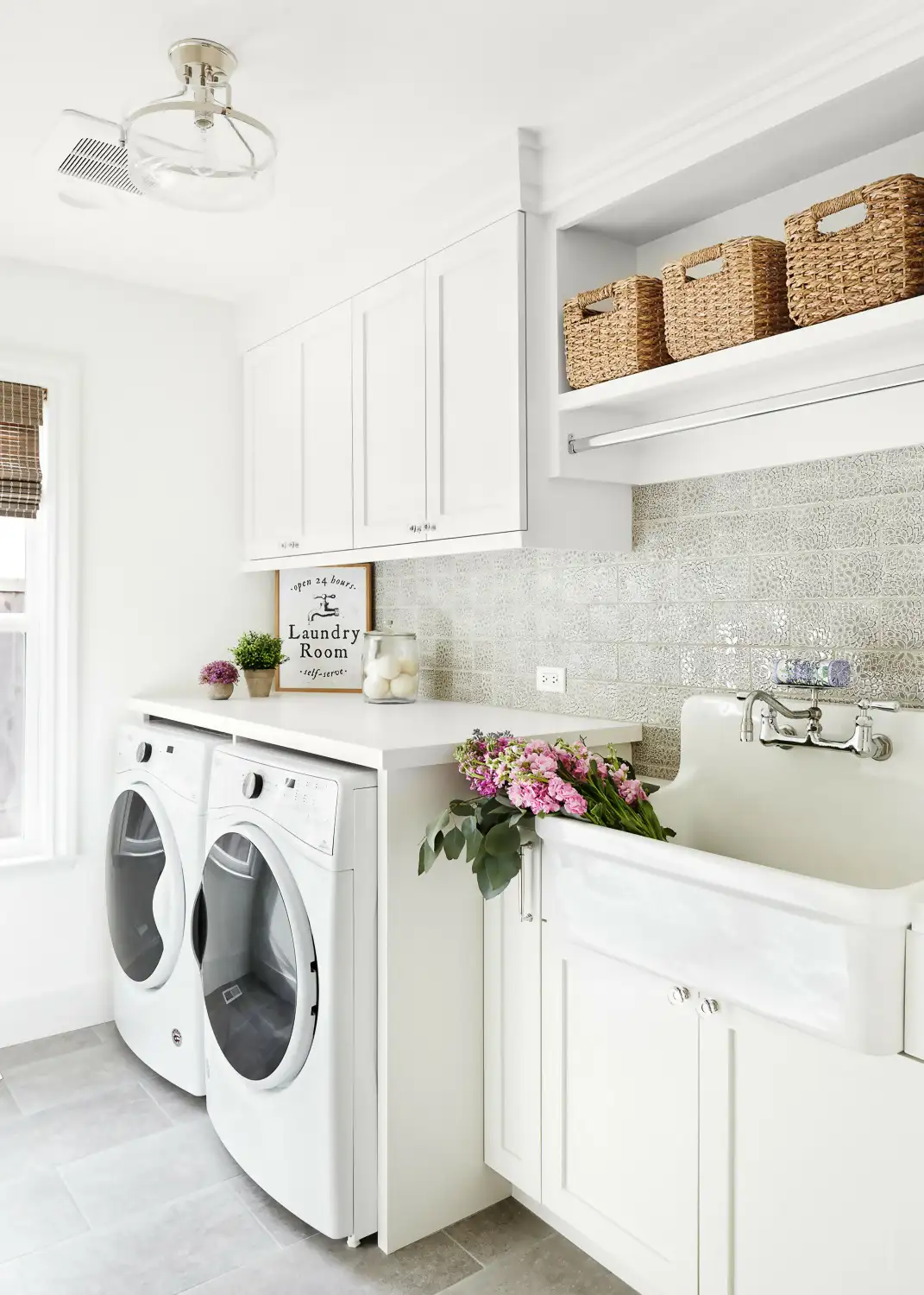 White Laundry Room