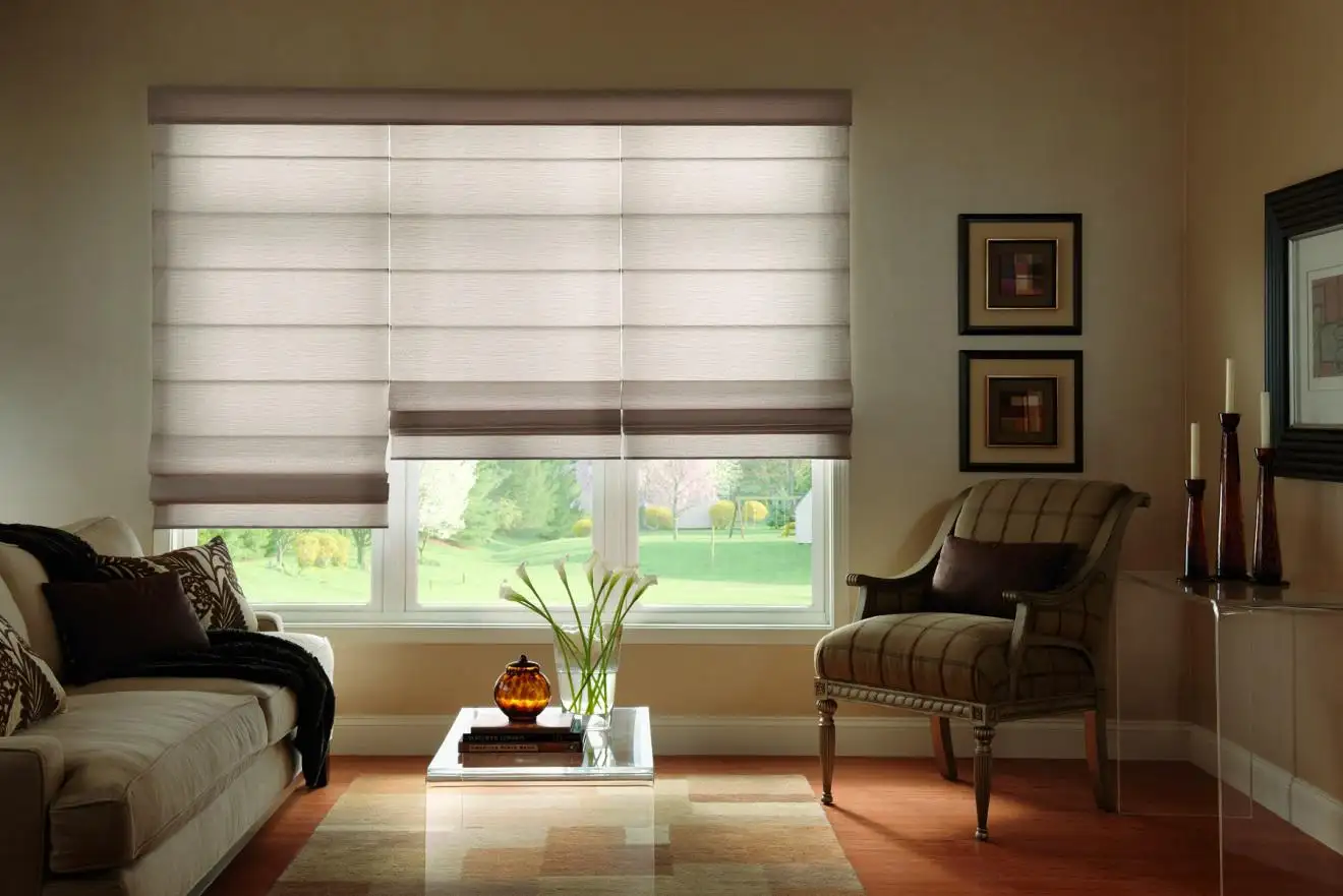 Cordless Roman shades