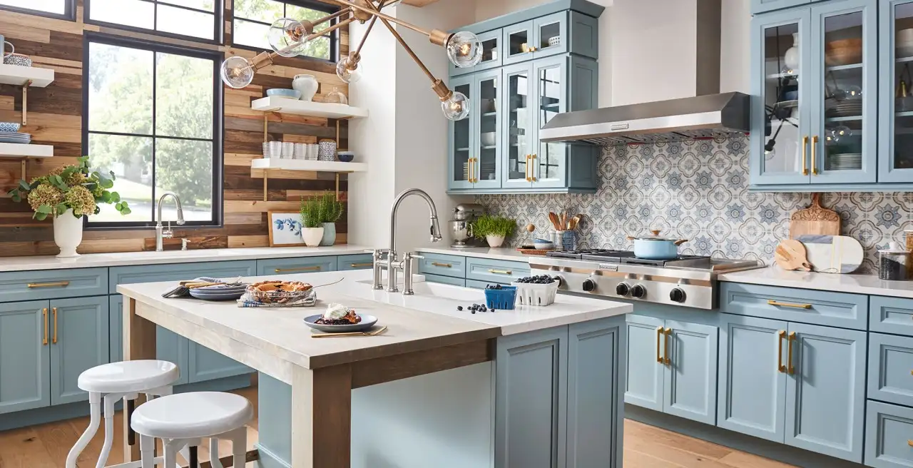 Nautical-Themed Kitchen Cabinet