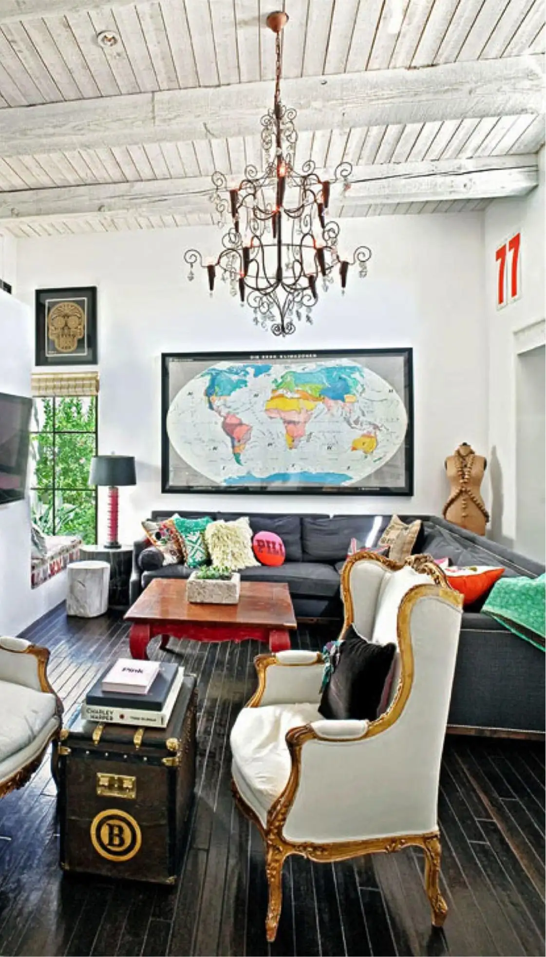 Eclectic d?cor: blending antique and modern items