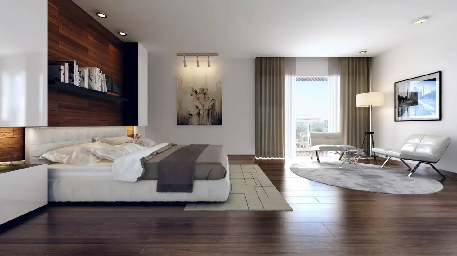 Sleek Modern Master Bedroom