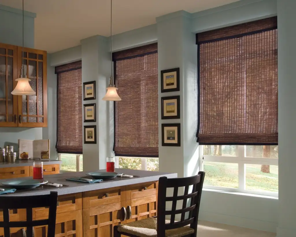 Bamboo Roman blinds