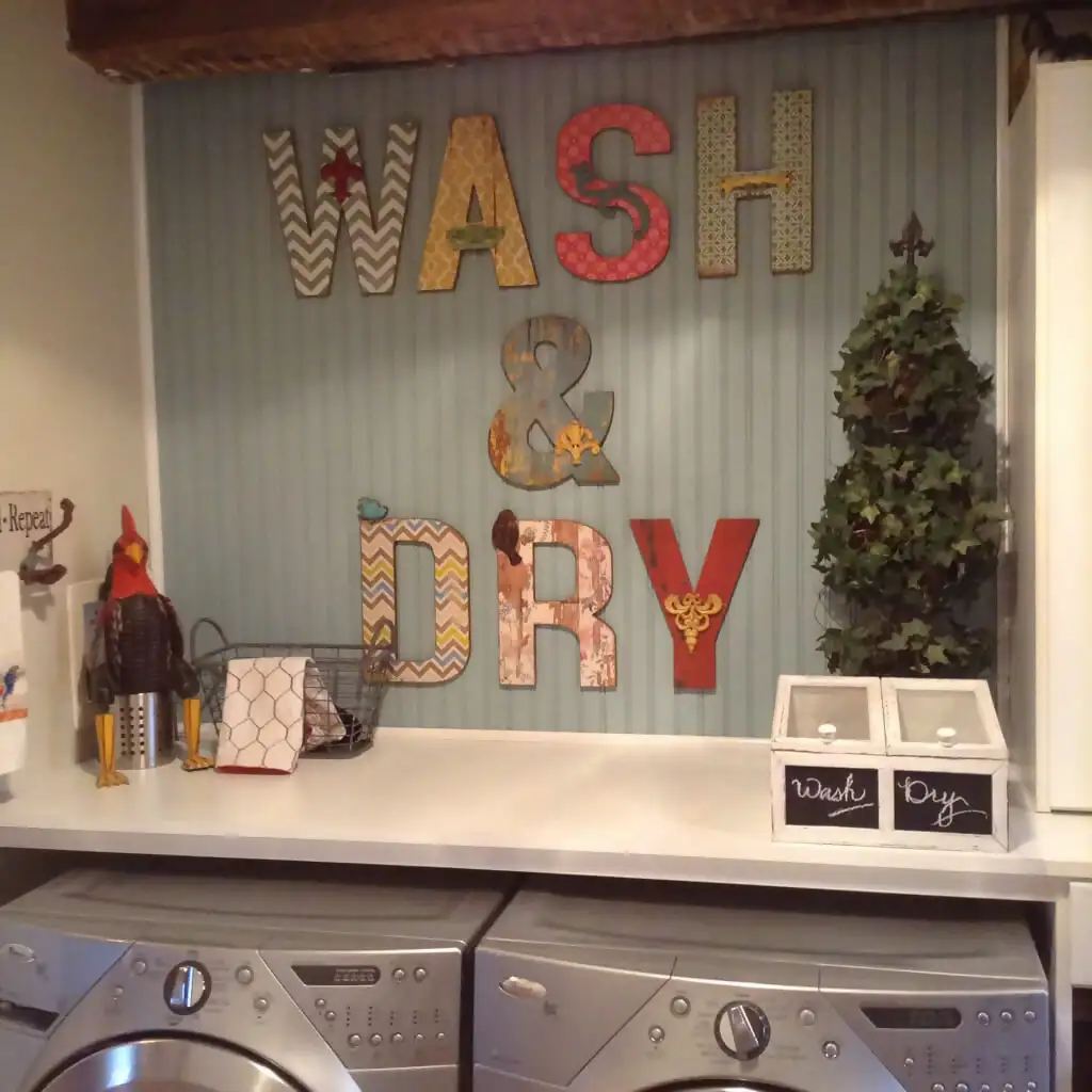DIY “Wash & Dry” Wall Décor