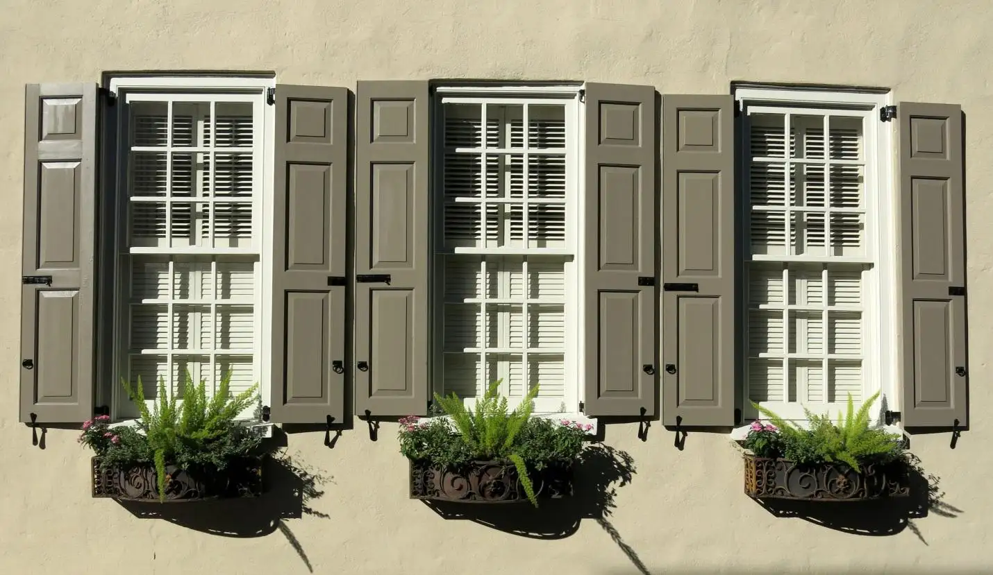Composite exterior shutters