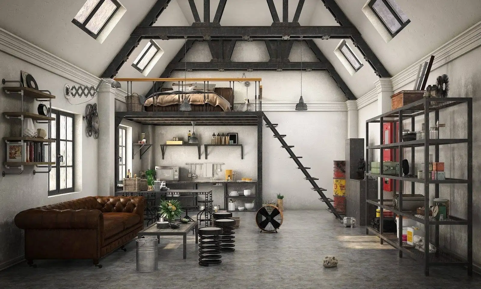 Designing An Apartment With An Overhead Loft Area