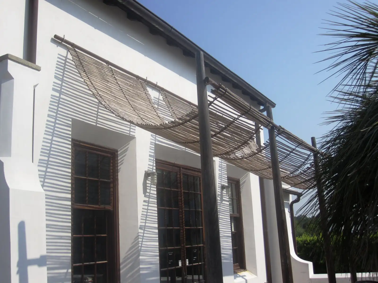 Bamboo patio shades