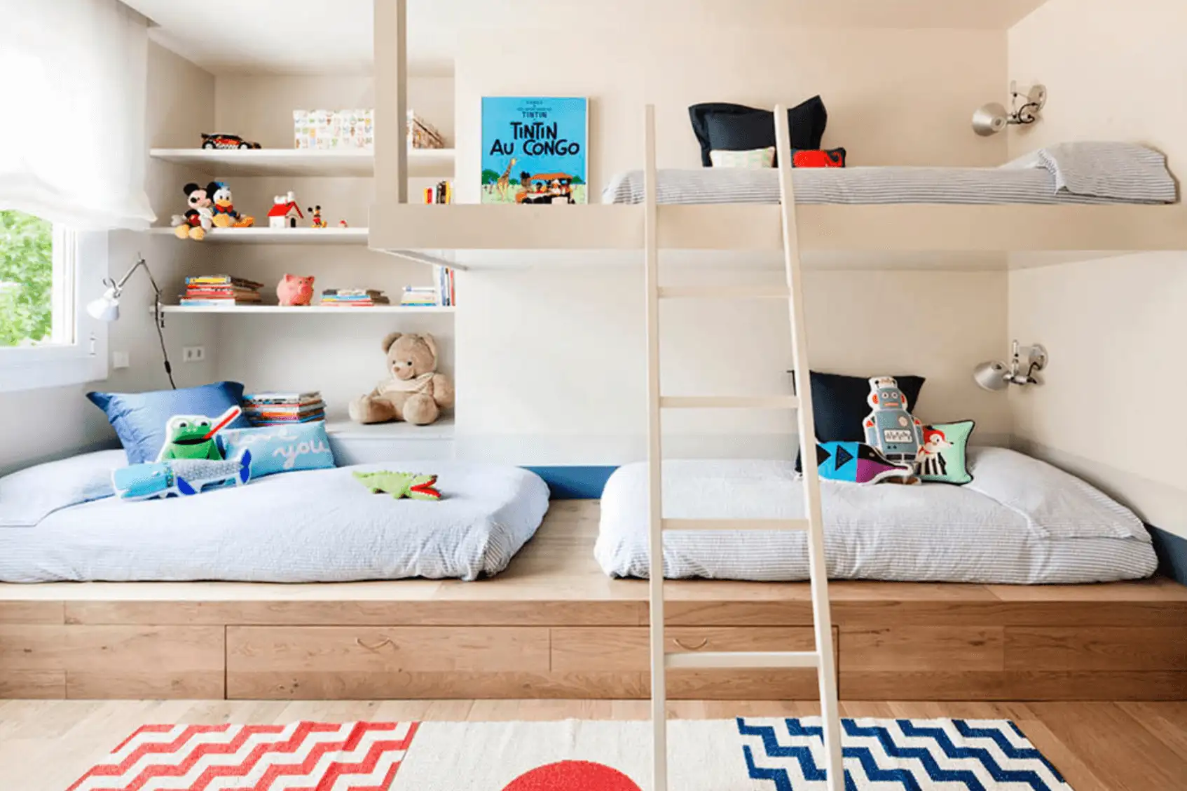 Shared Kids’ Room With A Bunk Bed