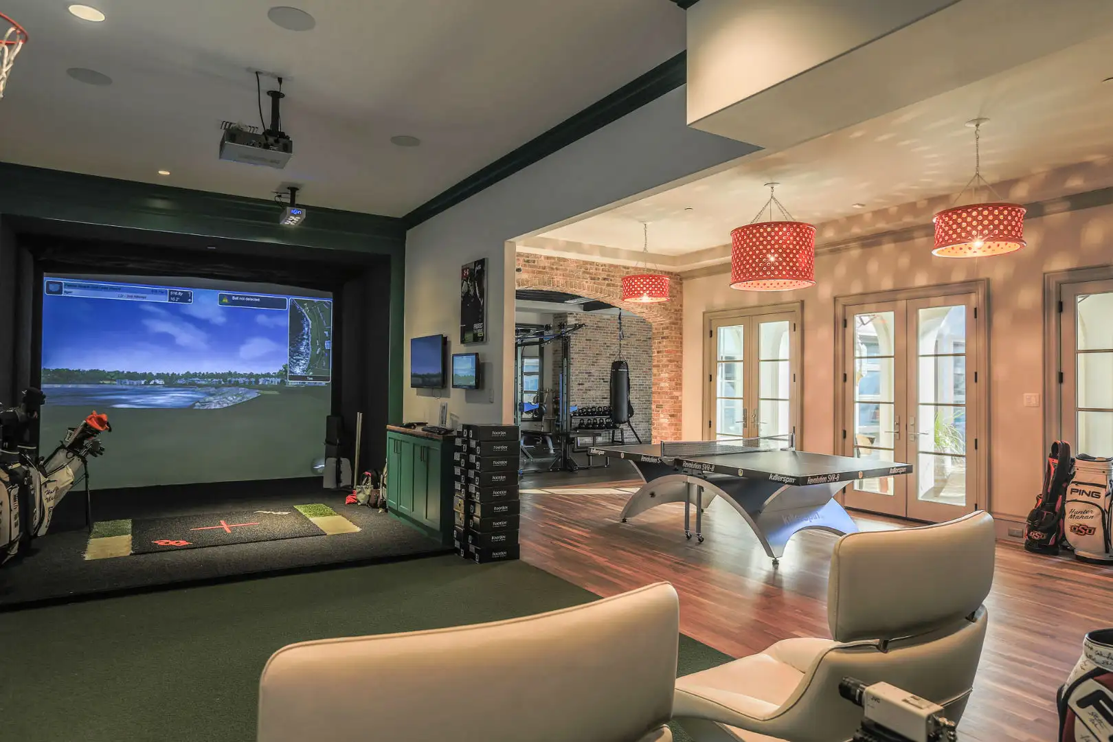 Home Gym with Open Concept Living