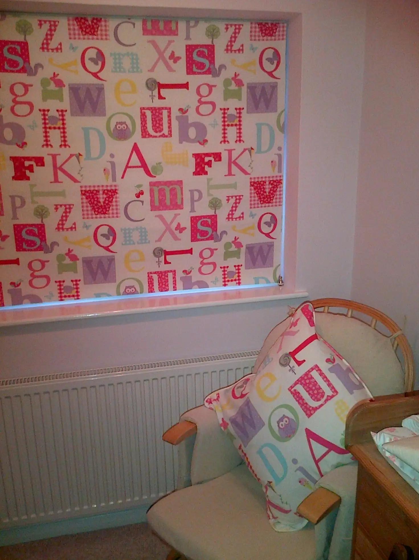 Roller blinds for nursery windows