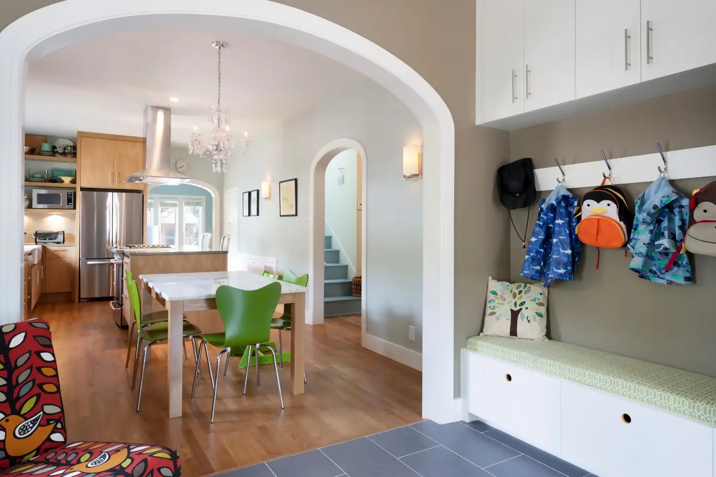 Mudroom And Kitchen