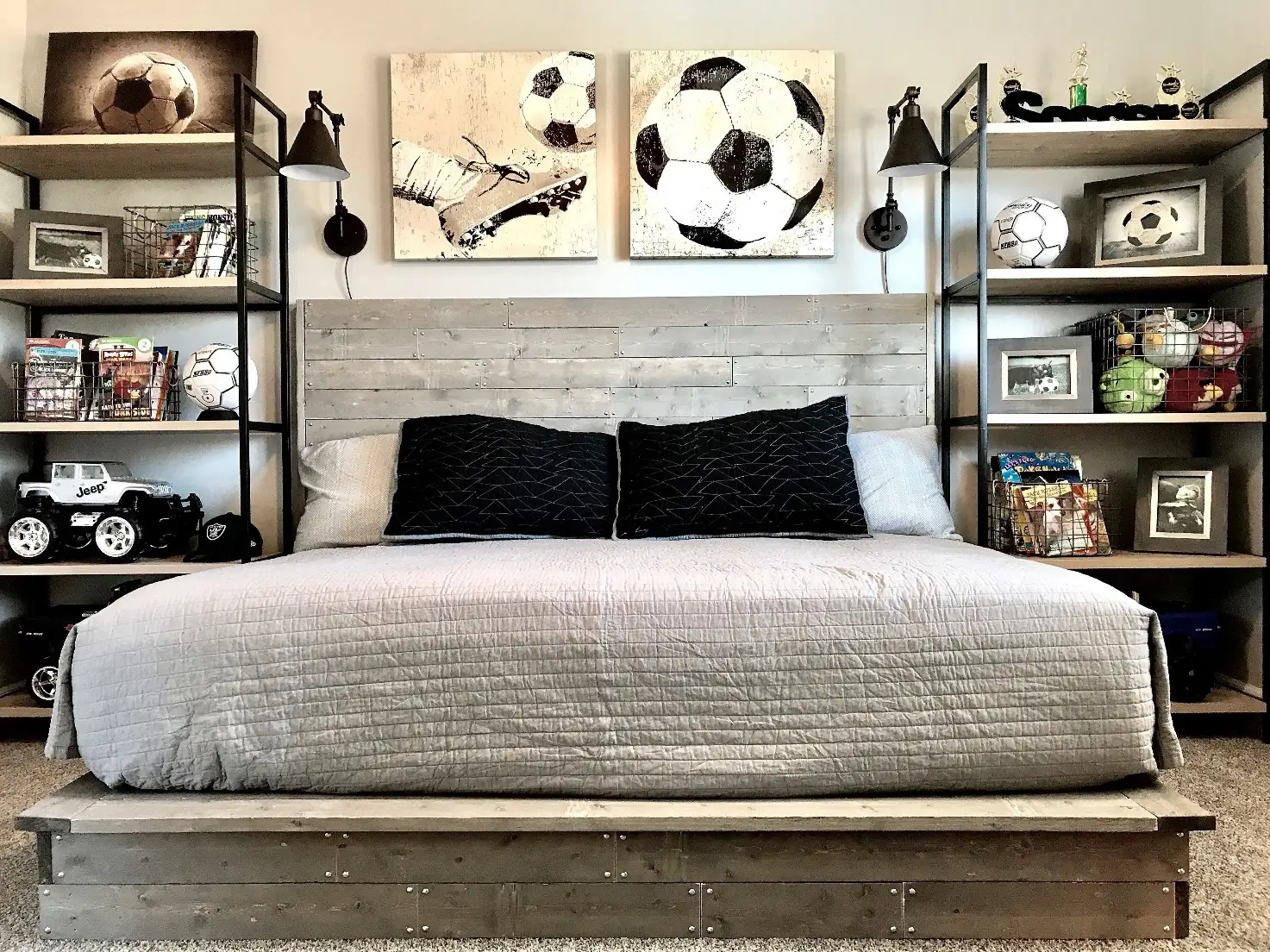 Industrial-Themed Bedroom Ideas