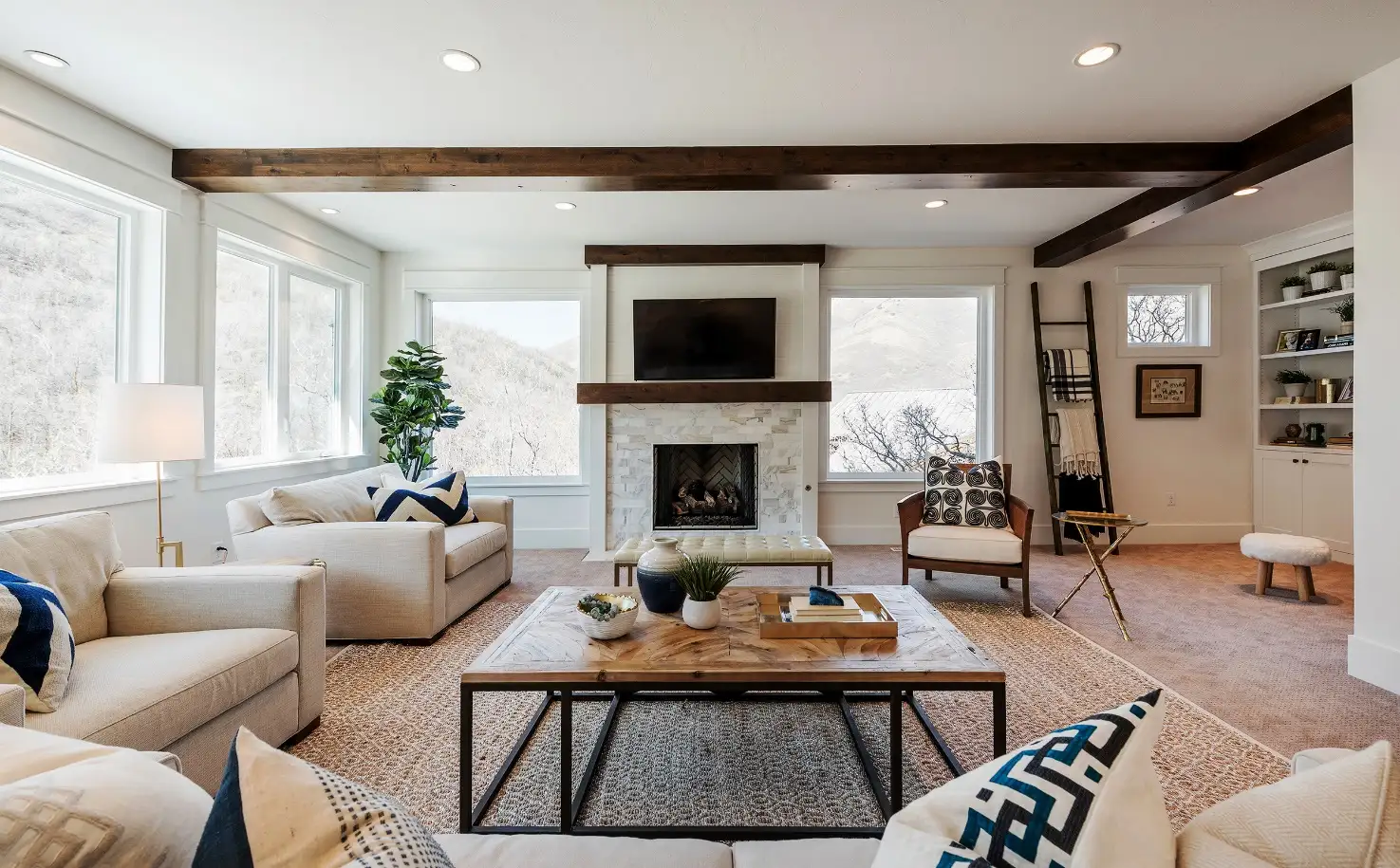 Transitional Living Room