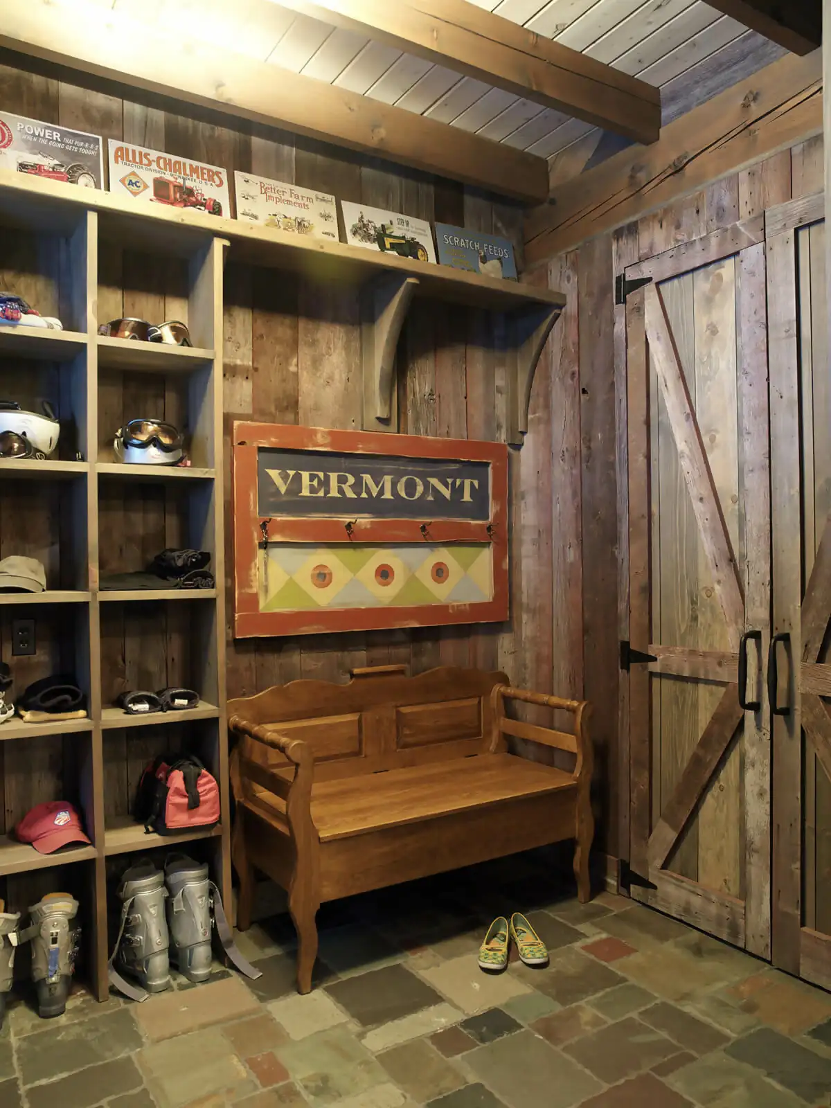 Rustic Mudroom