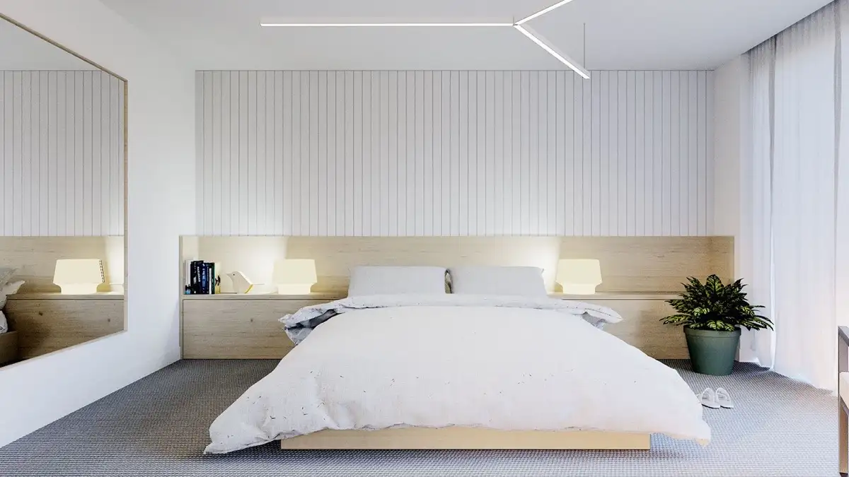 Stunning minimalist bedroom