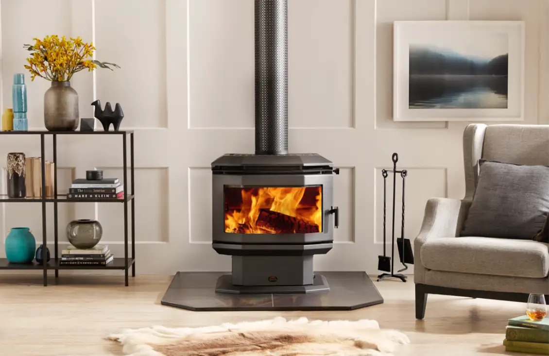 Free-Standing Fireplace