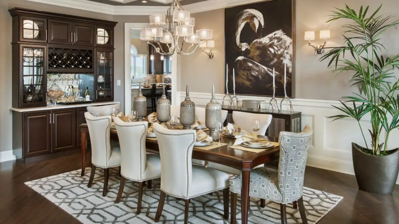 Transitional Dining Room Design