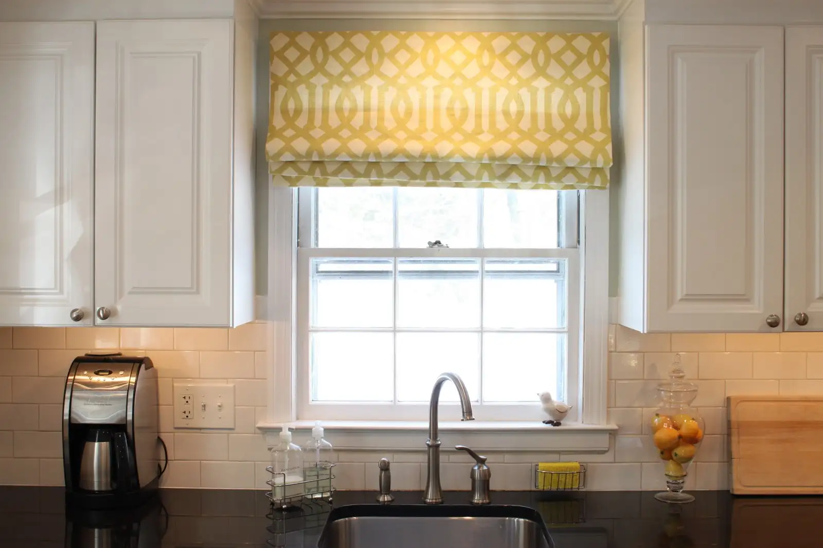 Roman shades for kitchen