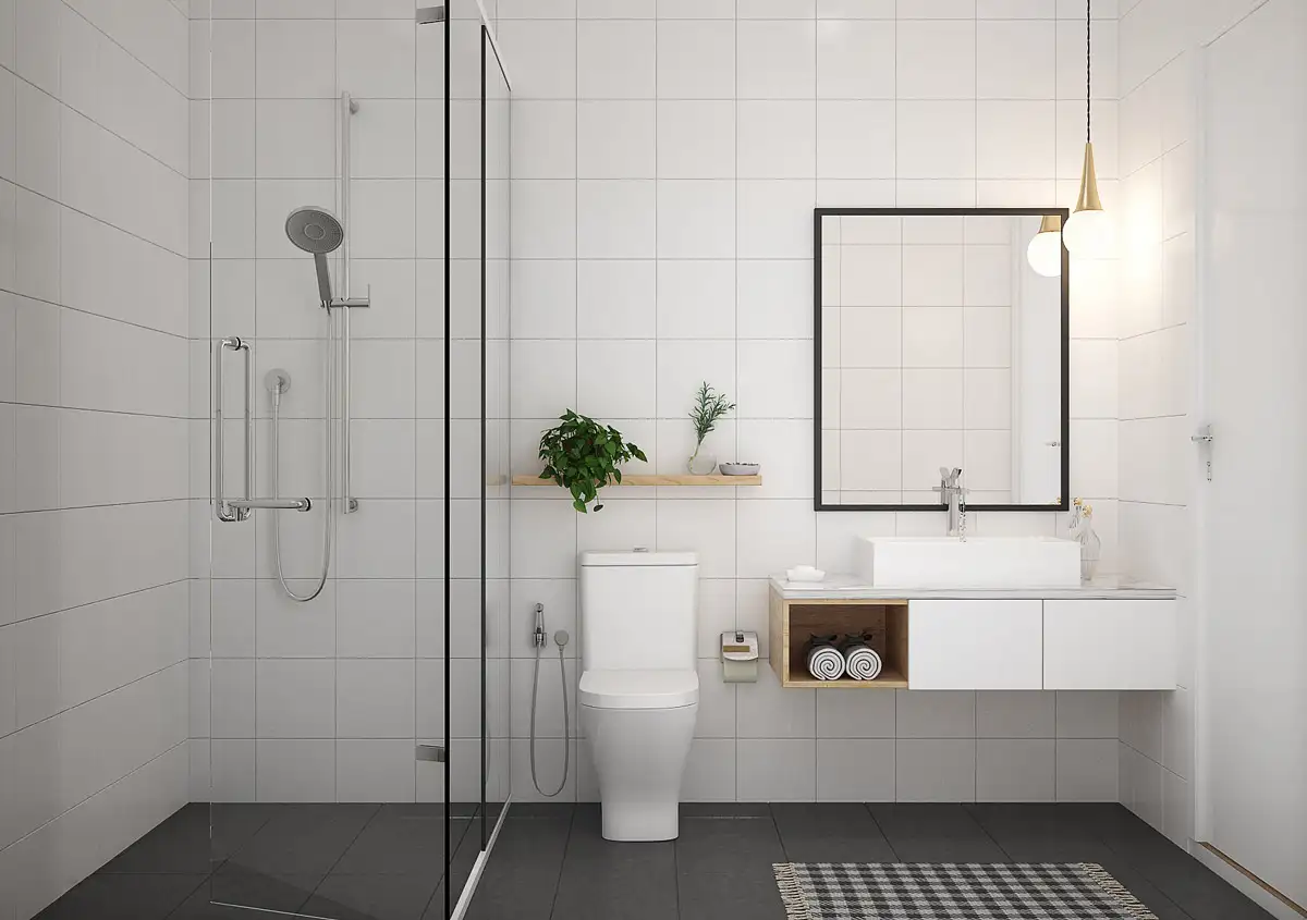 Minimalist bathroom essentials