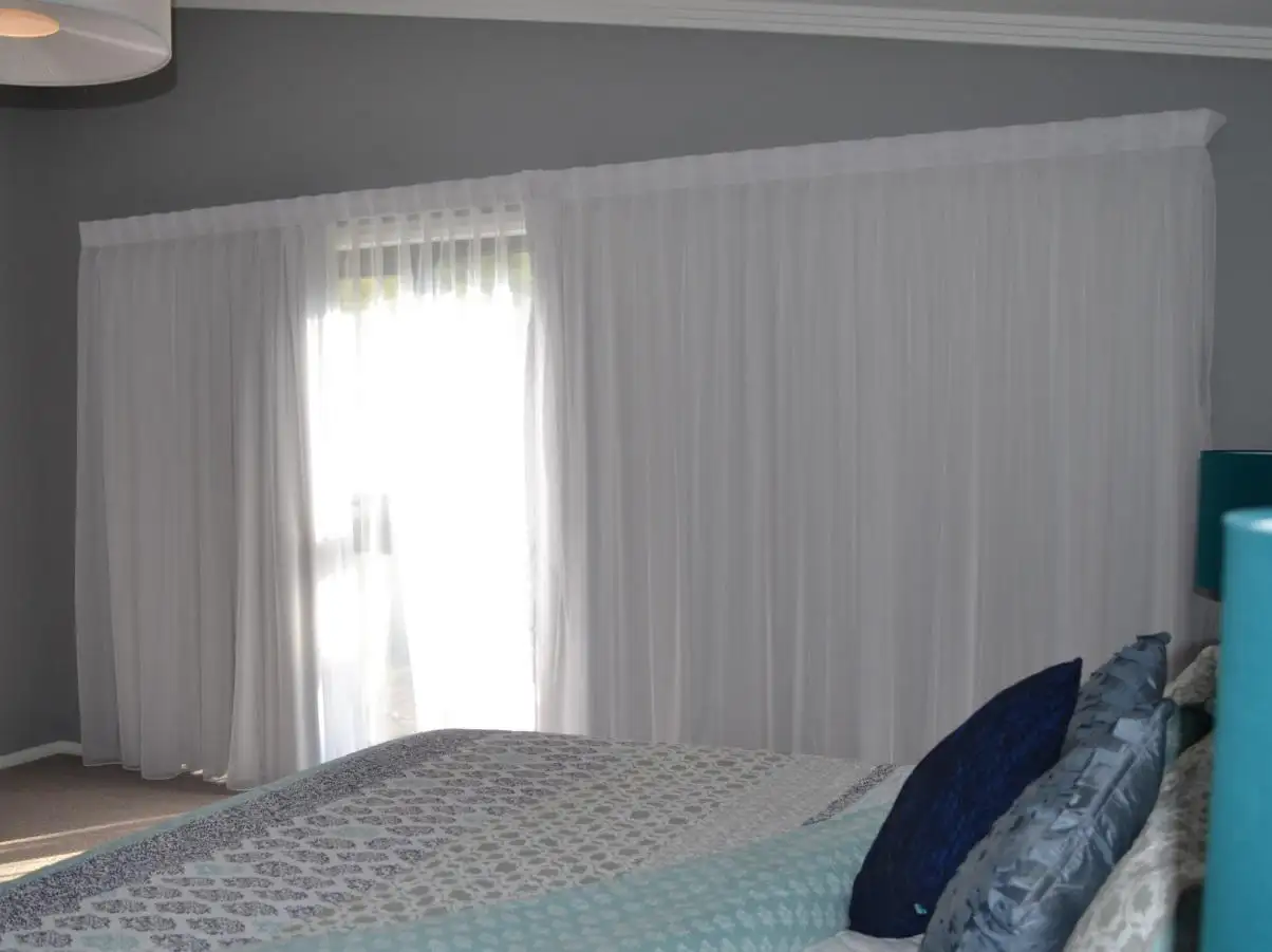 Sheer curtains with blackout lining