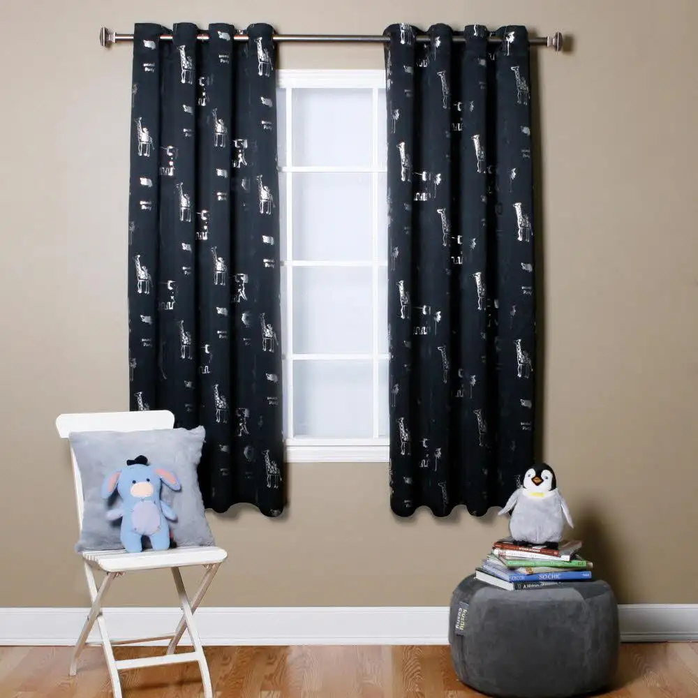 Short blackout curtains for small windows