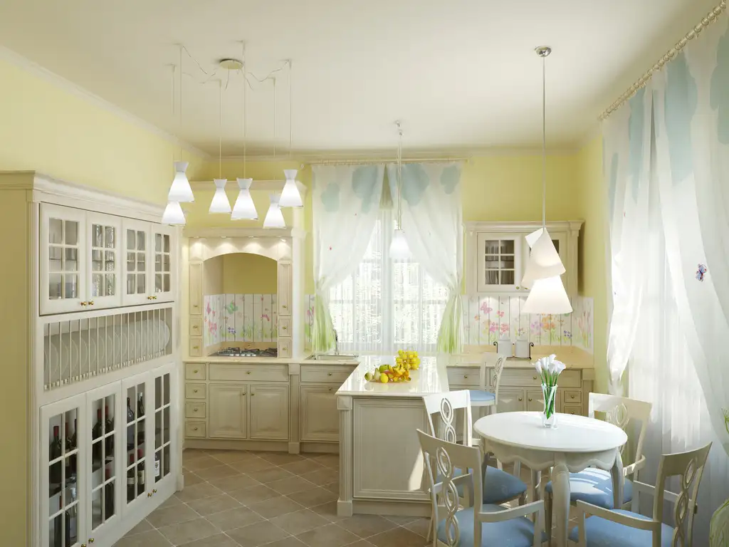 Curtain sets for kitchen windows