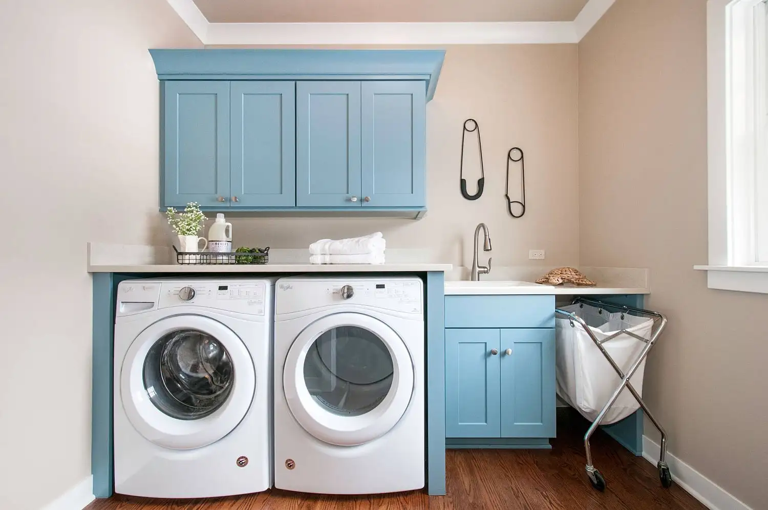 Coastal Laundry Room