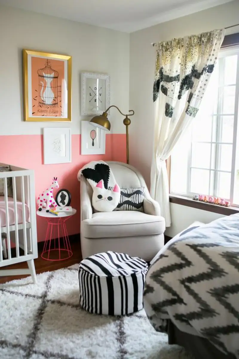 Sequin curtains for nursery windows