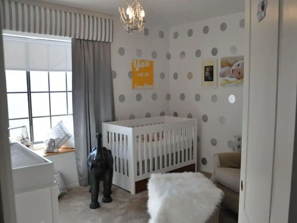 Neutral blinds for nursery windows