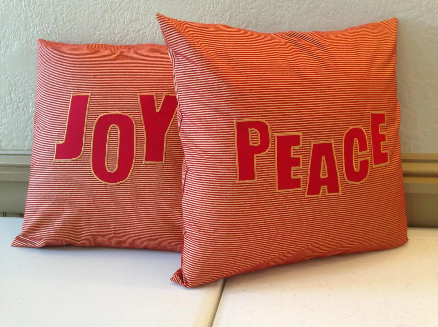 DIY decorative pillows with religious motifs