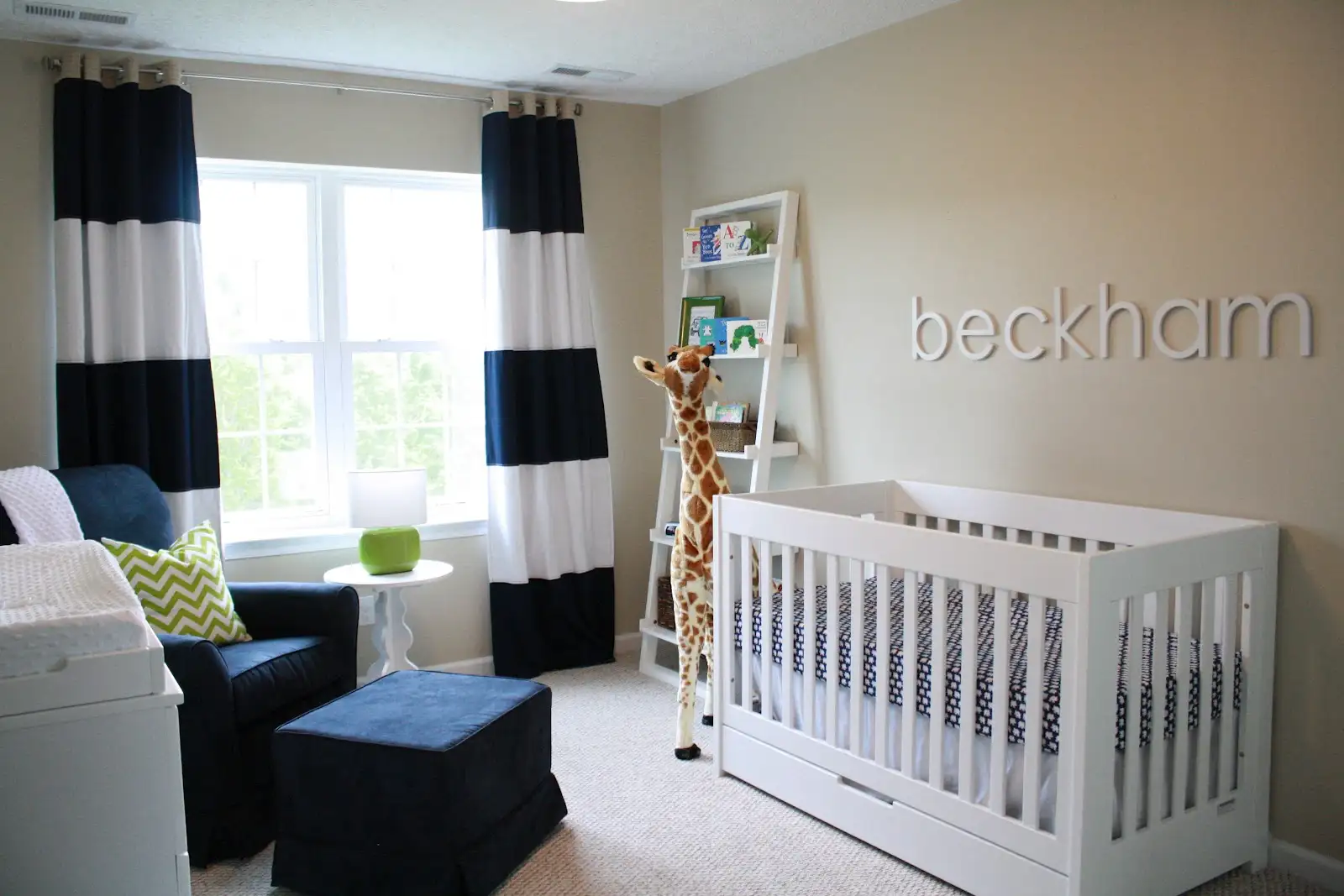 Black and white nursery curtains