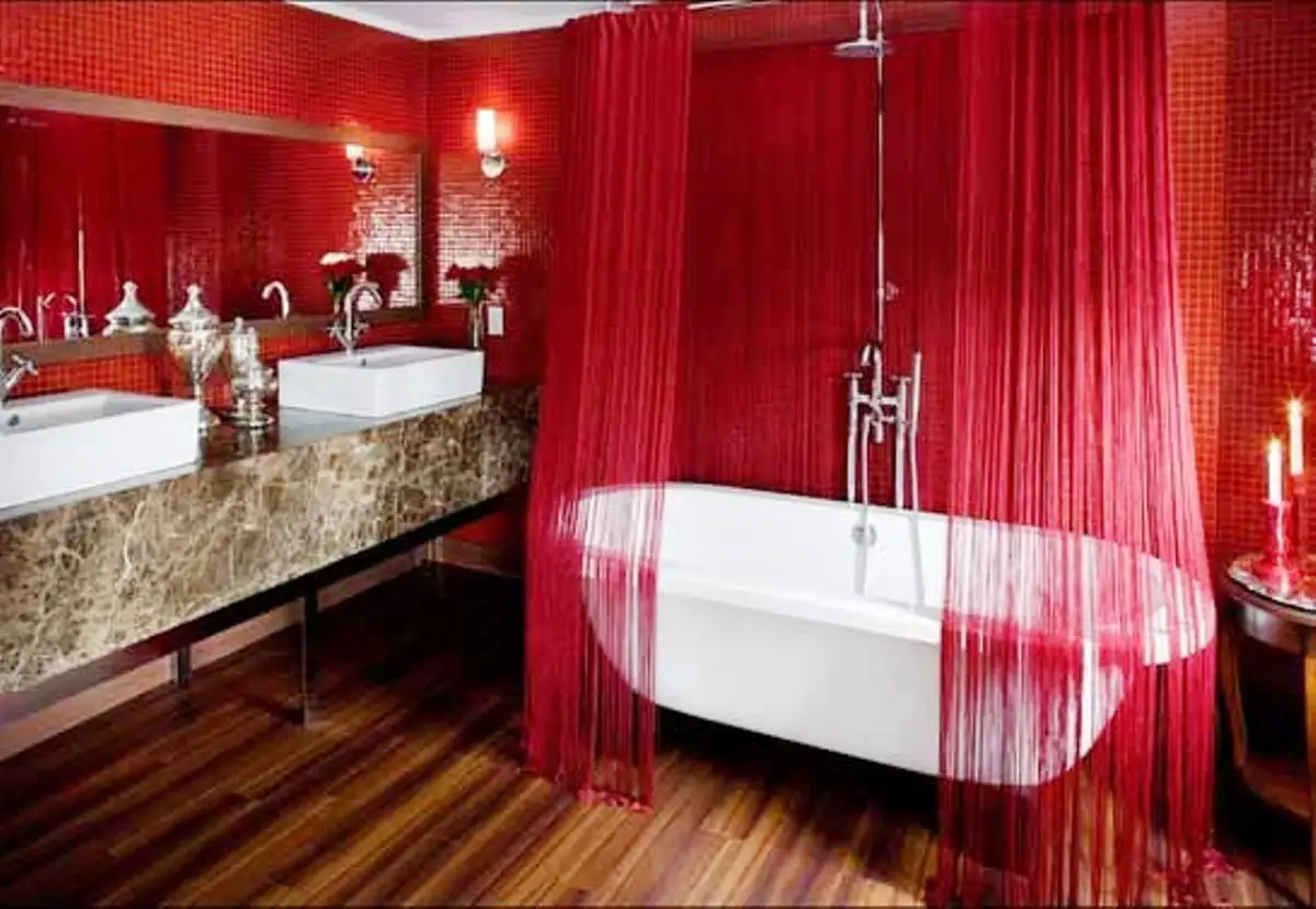 Red Bathroom